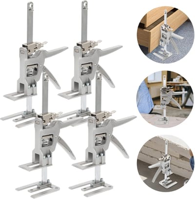 Handkrik 4pcs verstelbaar 0cm-14,5cm Meubellifter Meubelverplaatser Platenlift Badkamer Armlifter Arbeidsbesparende Arm Platenliften Tot 150kg