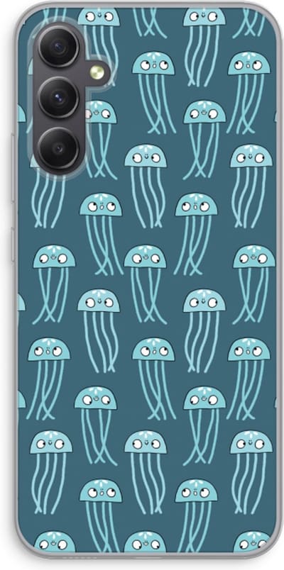 Case Company® - Hoesje geschikt voor Samsung Galaxy A34 hoesje - Kwallie - Soft Cover Telefoonhoesje - Bescherming aan alle Kanten en Schermrand
