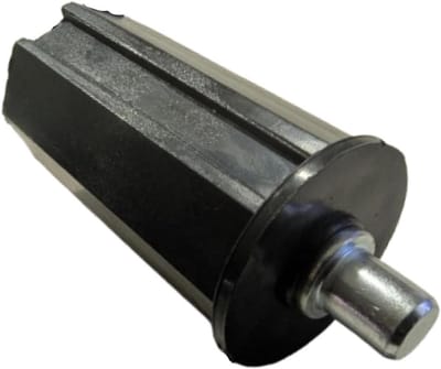 Rolluikstop - Rolluikcapsule As - Rolluiken Onderhouden - Met Metalen Pen - As 40mm - Grijs