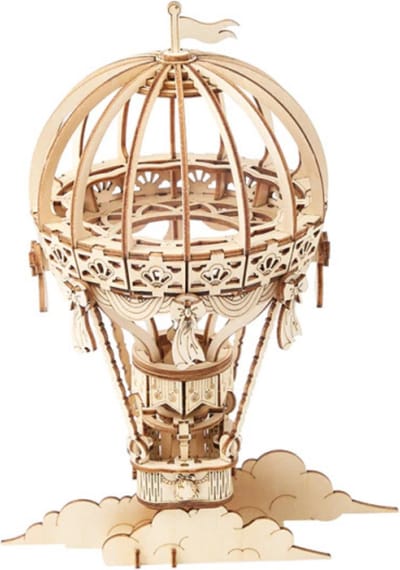 Vitafa Houten Puzzel volwassenen - Luchtballon - Knutselen Hout - Houten Puzzel - 3D Houten Puzzel - Legpuzzel Hout