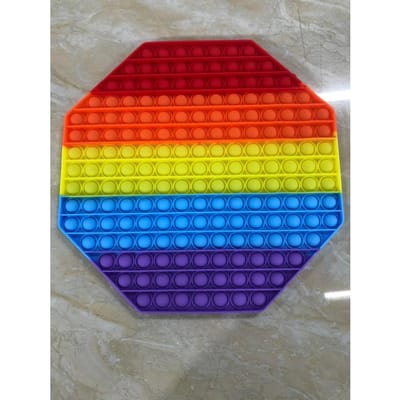 Groot formaat 30*30cm Reusachtig Fidget Speelgoed Regenboog Antistress Druk Ze Bellen Fidget Speelgoed Stressverlichtend Speelgoed voor Kinderen Volwassenen