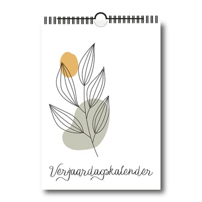 Verjaardagskalender floral