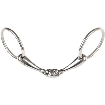 2-rings bit voor paarden met dubbele pauze Harry's Horse 14 mm