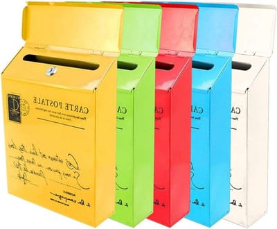 Cosensi - Retro Stijl Amerikaanse Brievenbus voor Wandmontage met Slot en Waterdichte Hoes