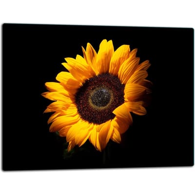 TMK ArtDeko - Snijplank - 52x40 cm - Bloemmotief - Veiligheidsglas