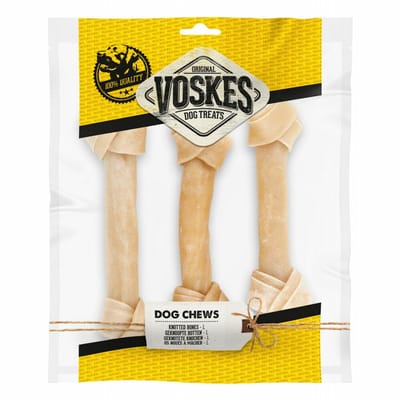 Voskes Hondensnack Geknoopt Bot L - 3 stuks