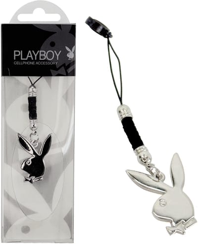Playboy Bunny - gsm hanger - zilverkleurig/zwart