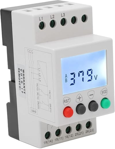 Driefasen fasebeveiliging – 4-draads, 208-480V, voor werktuigen