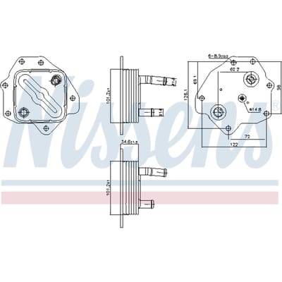 Olie radiator NISSENS 91443