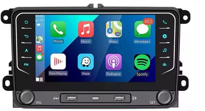 Navigatiesysteem auto met scherm - autoradio geschikt voor CarPlay en Android auto - bluetooth radio - geschikt voor Volkswagen Golf 6 2008-2013