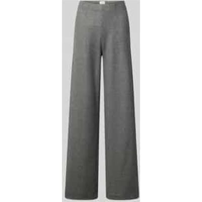 Wide leg stoffen broek met wol-aandeel model 'KIMBERLY'