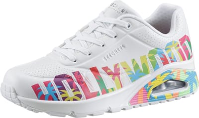 Skechers Dames Uno - ÉÉN VOOR STERREN! Sneaker Hollywood 177995 WMLT wit/kleurrijk