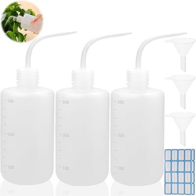 Set van 3 Spuitflessen van 500 ml, Perfect voor Plantbewatering, Laboratoriumreiniging en Tattoo Verzorging