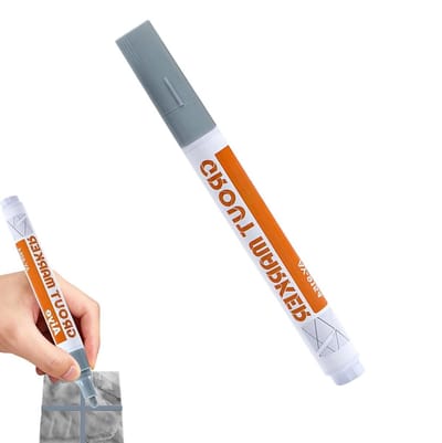 Voegenpen - Voegstift Tegel - Tegels Opfrissen - Sneldrogende Formule - 14 cm - Grijs