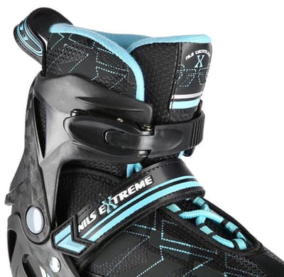 Nils Extreme NA11002 - Recreatieve Inlineskates - Zwart/Blauw - Verstelbaar - Comfortabel