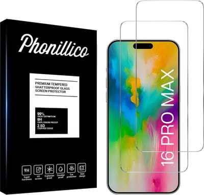 Screenprotector voor iPhone 16 Pro Max - 2 stuks Beschermglas van glas Transparante glazen schermbeschermfolie