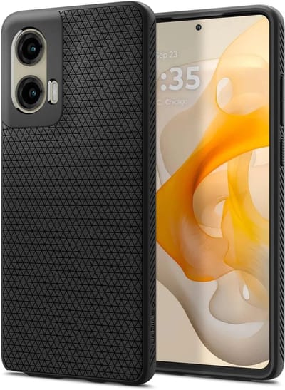 Spigen Liquid Air Hoesje Geschikt voor Motorola Moto G Stylus 5G (2024) - Back Cover Flexibel TPU Matte Zwart