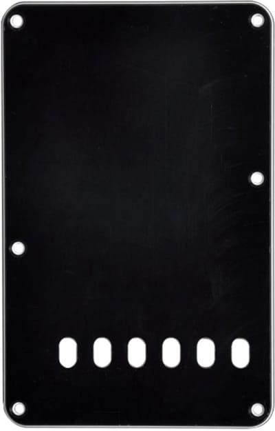 Göldo Tremolo Backplate 3-ply BK zwart - Gitaaronderdeel
