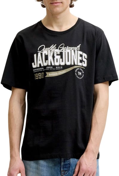 Jack & Jones Logo Tee SS 2 Col Shirt Heren - Maat L