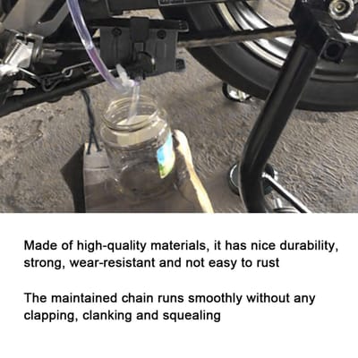 Motorfiets Ketting Reinigingsset Kettingreiniger Borstel Tandwiel Reinigingsgereedschap voor Motorfiets zwart