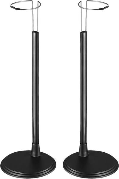 Allecto Plus - Poppenstandaard zwart verstelbaar voor actiefiguren - 45 cm - Thuis en Bedrijf