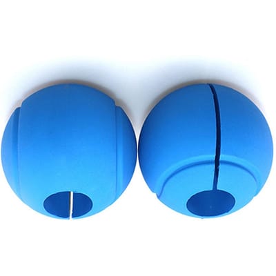 2 stuks Dumbbell Handvatten Dikke Siliconen Barbell Handvatten Gewichtsstang Handvatten voor 25mm 28mm 30mm Barbellen en Dumbbells Blauw blauw