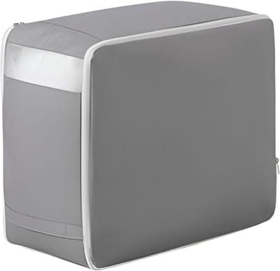 Compressieverpakkingskubus - Reis organizer - Ruimte besparen - Met venster - 52 x 42 cm - Middengrijs
