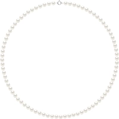 Ketting Water Pearl Rank Sweet Ronde 5-6mm White White Gold 18k