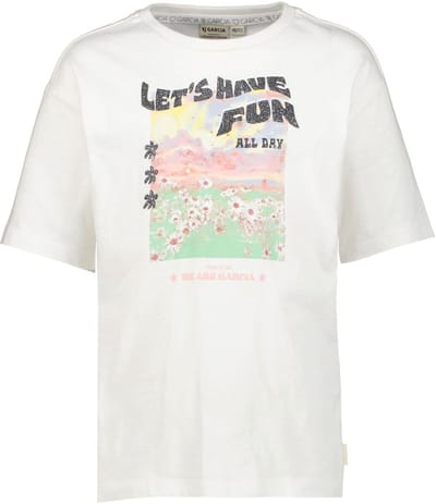 GARCIA Meisjes T-shirt Wit - Maat 92/98
