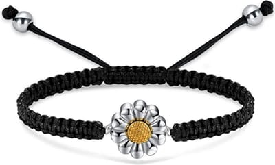 Luxe As Armband - Verstelbaar - 15 CM - Met Ashanger - Voor As, Haren of Parfum - Assieraad - Gedenksieraad - Urn - Incl. As vuller en Opbergzakje - Sunflower