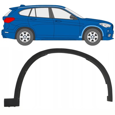 Spatbord sierlijst wielkast voor BMW X1 2015-2022 / Rechts