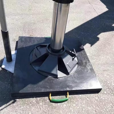 Stabiliteitskussen - Ondersteuningspad - Veilig Hijsen - Gestructureerd Oppervlak - 20x20x3 cm - Zwart