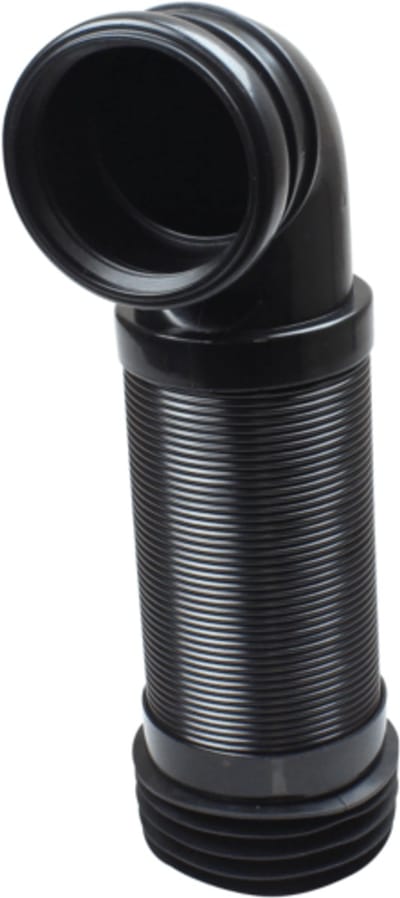 De Beer 110837001 - flexibele toilet afvoerbocht - 405/715 - 90mm