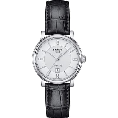 Tissot Carson T1222071603601 Horloge - Leer - Zwart - Ø 30 mm