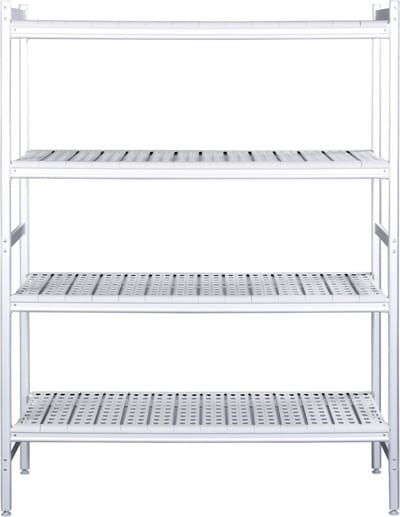 Aluminium Plank Met Kunststof Roosters 475x974mm (alleen de plank), Saro 480-1100