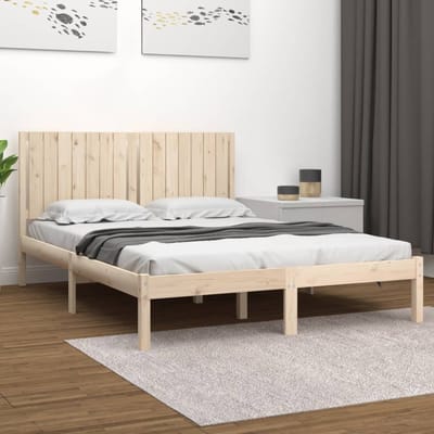 vidaXL - Bedframe - zonder - matras - massief - grenenhout - 160x200 - cm
