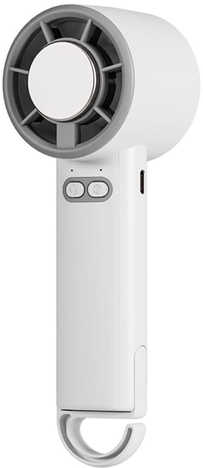 VHV-Borstelloze Halfgeleiderkoelventilator - 3-in-1 Handheld Ventilator met Turboluchtstroom - Inklapbare Tafelventilator met Karabijnhaak - Stille Draagbare Zakventilator voor Festival, Kamperen en Outdoor