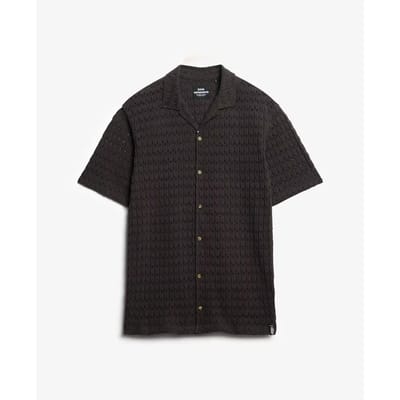 Superdry - Gebreid overhemd met textuur - Heren - Shirts