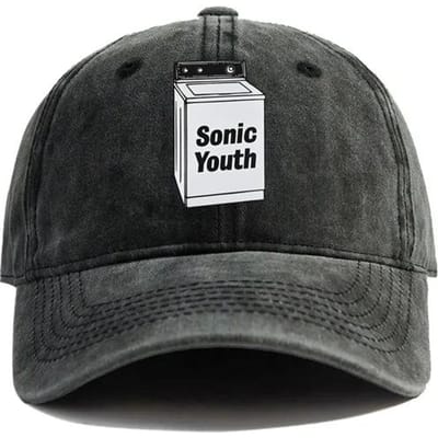 Casquettes de Baseball Sonic Youth Chapeaux Usés Casquette Hommes Femmes Rétro Été Chapeaux Réglables Cadeau Papa Protection Solaire Extérieure Adjustable black