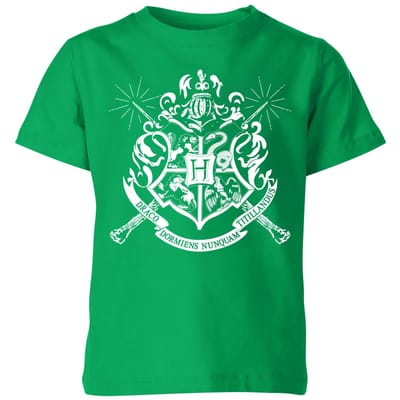 Harry Potter Hogwarts House Crest Kids' T-Shirt - Green - 98/104 (3-4 jaar)