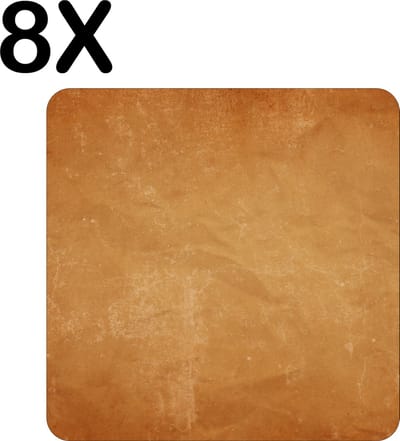 Luxe Placemat - Achtergrond van Ouderwets Papier - Set van 8 Placemats - 50x50 cm - 2 mm dik Vinyl - Anti Slip - Afneembaar