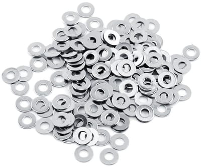 Dailygoods- Platte Ringen 100 Stuks - Roestvrij Staal 304 - Metrische Ringen - Schroef Reparatie Kit - Voor Thuis/Automotive Gebruik - Diverse Afmetingen - Wasmachine