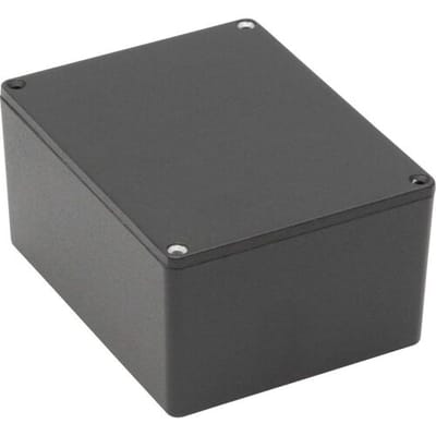 Hammond Electronics 1590MMBK Universele behuizing 50 x 50 x 31 Aluminium Zwart 1 stuk(s)