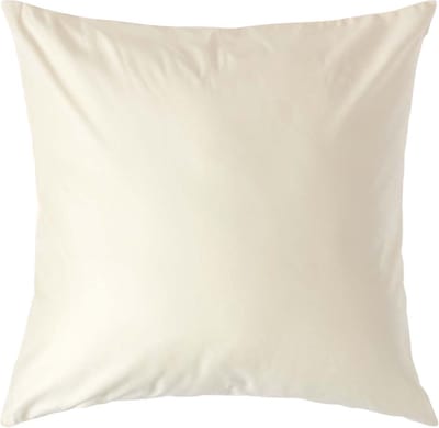 Homescapes Luxe Satijn Kussensloop 60x60 cm – Crème – 100% Egyptisch Katoen – Draaddichtheid 1000
