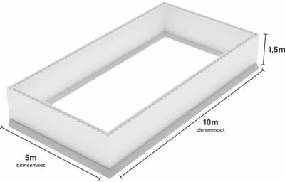 Zwembad Blokkenset - 10,00 x 5,00 x 1,50 m