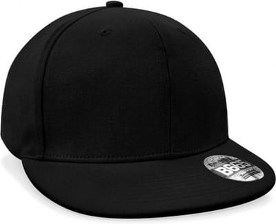 Pet/snapback - rond - zwart - hiphop pet - volwassenen Zwart