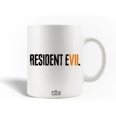 Mug en Céramique Resident Evil 7 Logo Noir Jaune