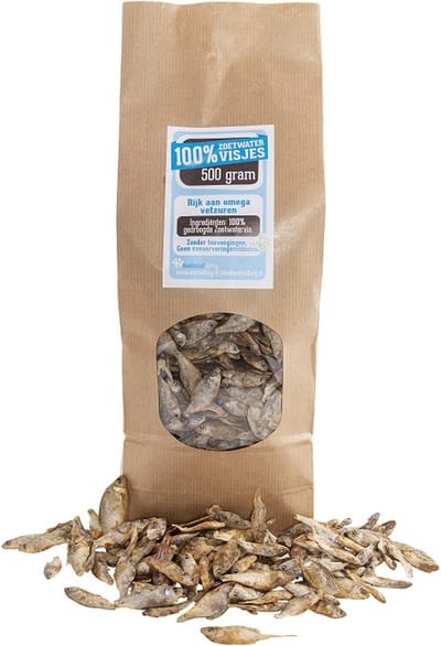 Plat zoet water visje-500 gram-hondensnacks vis-Animal King