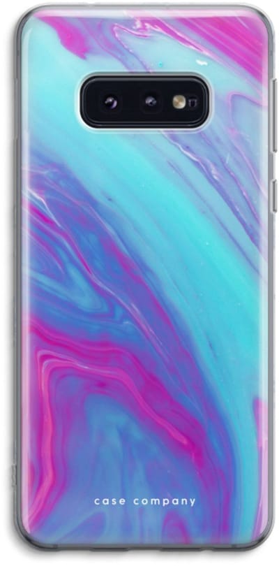 Case Company® - Hoesje geschikt voor Samsung Galaxy S10e hoesje - Zweverige regenboog - Soft Cover Telefoonhoesje - Bescherming aan alle Kanten en Schermrand