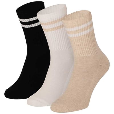 Apollo - Sportsokken Fashion - Multi beige 36/41 - Sportsokken dames - Tennissokken dames - Sportsokken multipack
